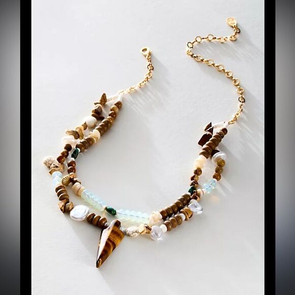 Free People Ariana Ost Batiste Layered Necklace - Picture 1 of 5